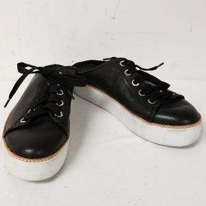 Made Black/White Open Back Platform Sneakers 9.5